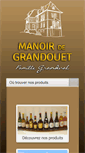 Mobile Screenshot of manoir-de-grandouet.fr